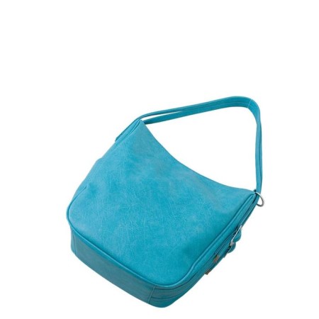 Bag bag claims, lightning department, turquoise color 27x15.5x33cm