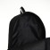 A backpack with a zipper, an outer pocket, the color is black