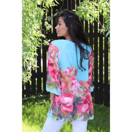 Female blouse, size 44, pink color-11