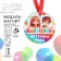 Medal Magnet for graduation "Graduate of kindergarten", Diam. 6 cm
