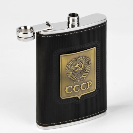Gift set 4 in 1 "USSR": Flyage 270 ml, 2 piles 30 ml, cigarette case-3