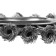 Disc “bison” brush 35190-125_z02, for ushm, steel 0.5 mm, wicker bundles, 22.2x125 mm