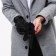 Gloves male, dimensionless, with insulation, black color