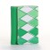 Women's wallet on the button, green color