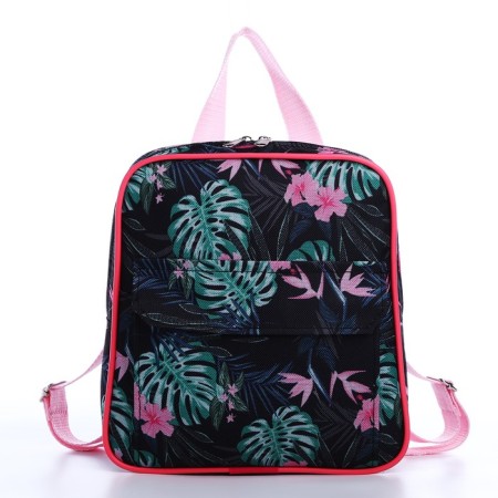 Baby backpack on lightning, external pocket, black color-2