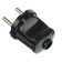 Electric fork Universal A0113, without grounding, 6 A, 250 V, euros, black