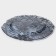 Black dining plate "Arabis", d = 28 cm, blue color