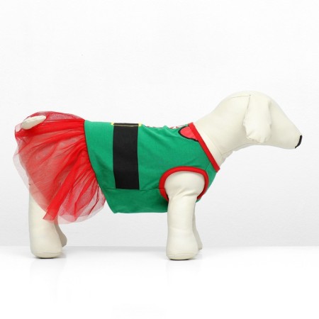 Animal costume "Elfika", size M (DS 31, OG 44, Osh 28 cm), red-green-1