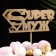 Topper "Super Husband" on the suspension, Gold Gold beautifully