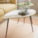 LIMA GUBLE table, 900 × 500 × 455 mm, Sonoma oak color / White