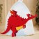 Bath cap with children's applique "Flying Dragon", Red