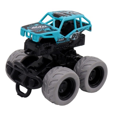 Friction Funky Toys Friction, with a crash effect, 4x4, blue color