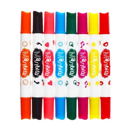 Fleeters-stamps 8 colors Gamma "Baby", bilateral, thickened, washed off, 100822_8-2