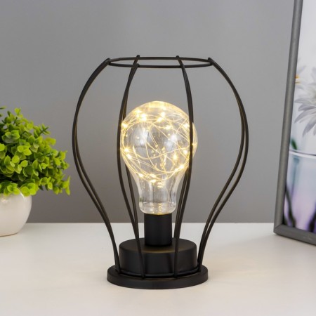 Nightlight "tat" from 3xaa batteries black 19x19x21 cm Risalux-1