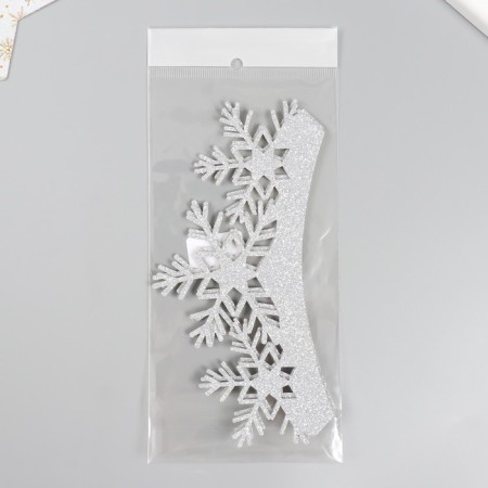 Harvesting for creativity "Crown", color silver, 18 cm (set 2 pcs)-3