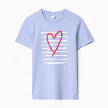 T -shirt female, blue color, size 48-4