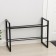Avangard shoe shelf, 2 tiers, 70.5 × 30.5 × 50.5 cm, black color