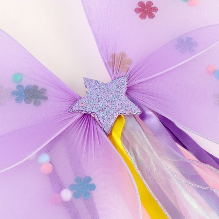Carnival set "Butterfly" 2 items: skirt, wings, purple color-4