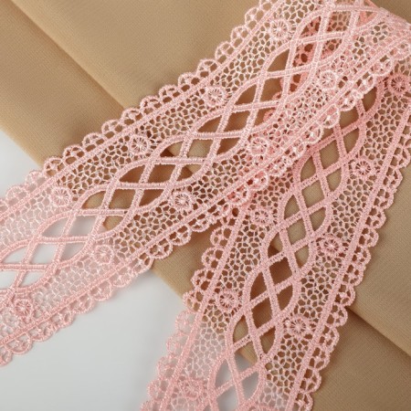 Lace Hipure, 40 mm × 11 ± 1 m, pale pink color-1