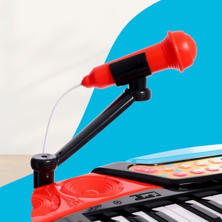 Synthesizer Floor "composer", sound, light effects, with a microphone-9