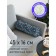 Pillow Roller "Flower Field, Decorative, size 16x45 cm