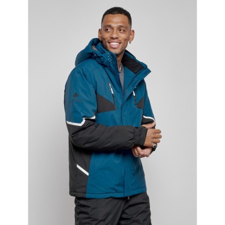 Ski costume male winter, size 50, blue color-8