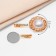 Magnet for a “pearl” scarf, white color in gold