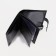 Male purse on the button, a department for car documents and passports, black color