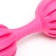 Chewing toy "Steal", TPR, 15 cm, pink