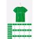 T -shirt for a boy, height 116 cm, green color