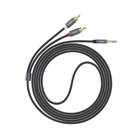 Audio cable Hoco UPA10, 2XRCA - Jack 3.5mm, 1.5 m, gray-4