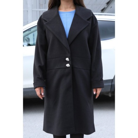 Female coat, size 50, black color-8