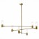 Ceiling Ceiling ST LUCE. SL1239.303.06. Vitra. 6x5 watts, G9, 4000k, 115x115x93 cm, brass color
