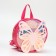 Baby backpack on lightning, bright pink color