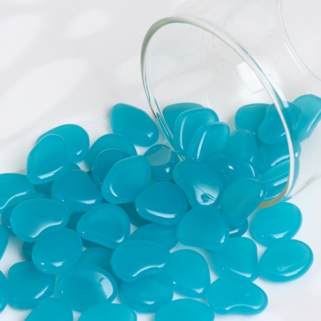 Luminous decor "Galki" turquoise, 100g / fraction 2-3cm-1
