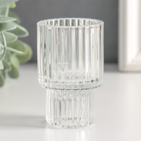 Glass "Cylinder. Column" Bilateral Transparent D-2 and 3.5 cm 4.2x4.2x6.8 cm-1