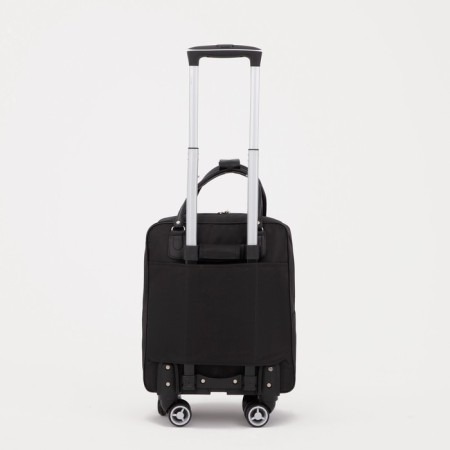 Road bag 18 "on wheels, a lightning department, 4 outer pockets, black color-1