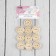 A set of wood straps "Hand Made with Love", 2.5 × 2.5 cm, 10 pcs