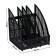 Capital, vertical, line, 4 compartments, black