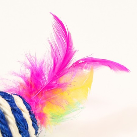 Sizalevaya mouse, 7 cm, blue/white-4