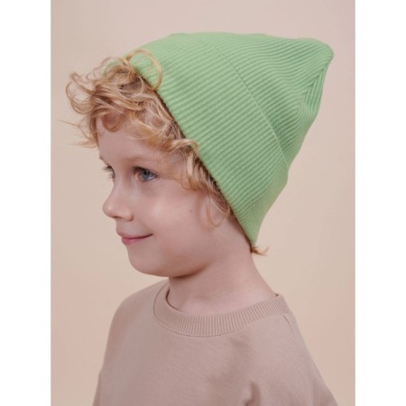 Children's hat, size 51-52, green color
