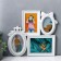 Photo frame Plastic in 4 photos 9x13, 10x15, 13x18 cm "Balt and monogram" white 35.5x38 cm