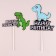A set of toppers “Happy birthday. Dinosaur ", 2 pcs.