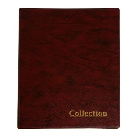 Album for coins on rings, Optima format 230 x 265 mm Calligrata, includes up to 20 sheets, cover cover, brown cover