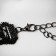 Choker "mistress" openwork and chains, black color, 30cm