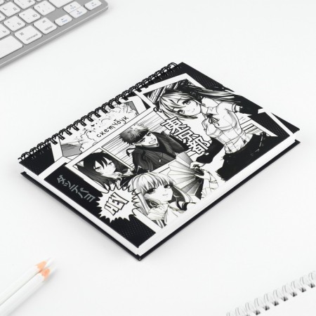 Sketchbook in a solid cover on the crest A5, 80 liters. 100 g/m "Anime. Comic "-1