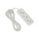 Extension cord Luazon Lighting Eco, 3 sockets, 2.7 m, 10 A, 2200 W, PVS 2x0.75 mm2, without salary, white