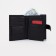 Male purse on Magnet, 3 in 1, department for auto documents and passports, black color