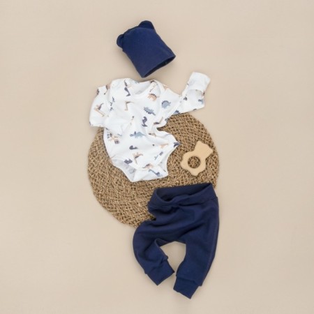 Kinderlitto Kinderlitto kit "Crunching 3", 3 items, height 68-74 cm, dark blue color