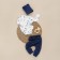 Kinderlitto Kinderlitto kit "Crunching 3", 3 items, height 68-74 cm, dark blue color